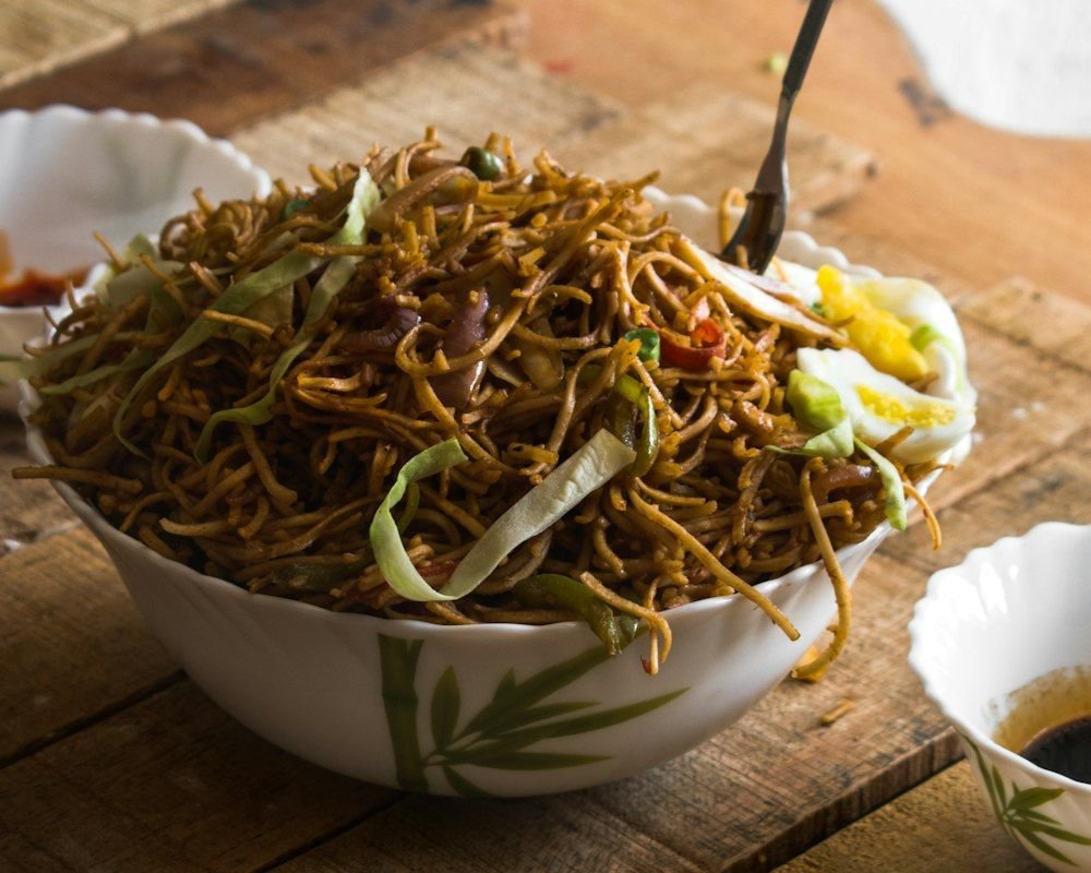 Egg Hakka Noodles